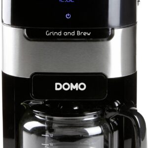 DOMO Grind & Brew DO721K Kaffeevollautomat Schwarz, Edelstahl