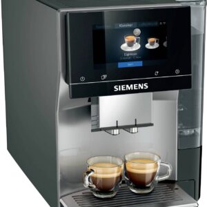 Siemens Hausgeräte EQ700 classic TP715D01 Kaffeevollautomat Schwarz, Silber