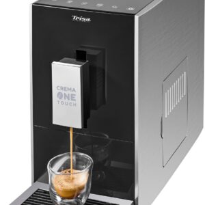 Trisa Crema One Touch 6220.4212 Kaffeevollautomat Titan-Schwarz
