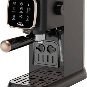 arzum OK0034-0400 Espressomaschine mit Siebträger Bronze mit Milchaufschäumdüse