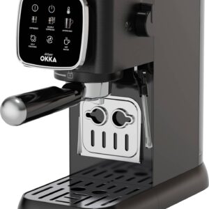 arzum OK0034-0500 Espressomaschine mit Siebträger Chrom mit Milchaufschäumdüse