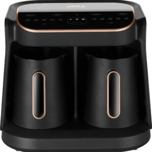 arzum Okka Grandio Duo Mokka-Kaffeemaschine Schwarz, Bronze Fassungsvermögen Tassen=10 Display