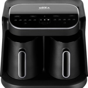 arzum Okka Grandio Duo Mokka-Kaffeemaschine Schwarz-Chrom Fassungsvermögen Tassen=10 Display