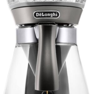DeLonghi ICM17210 Clessidra Kaffeemaschine Glas, Silber-Grau Fassungsvermögen Tassen=10