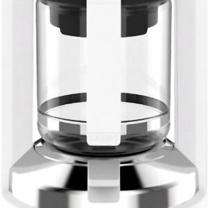 Krups KM468210 Kaffeemaschine Weiß Fassungsvermögen Tassen=12 mit Druckbrühsystem