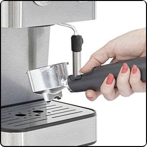 Profi Cook PC-ES 1209 Espressomaschine mit Siebträger Edelstahl 850 W