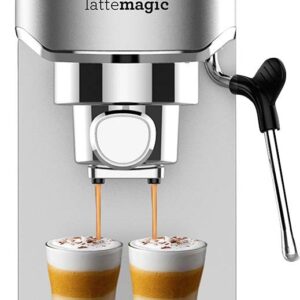 SOGO Human Technology CAF-SS-7600 Espressomaschine Silber 1450 W mit Milchaufschäumdüse